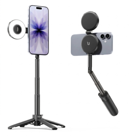 Ulanzi MT71 (S005) - mini statyw 2w1, selfie stick do smartfona - przykład użycia
